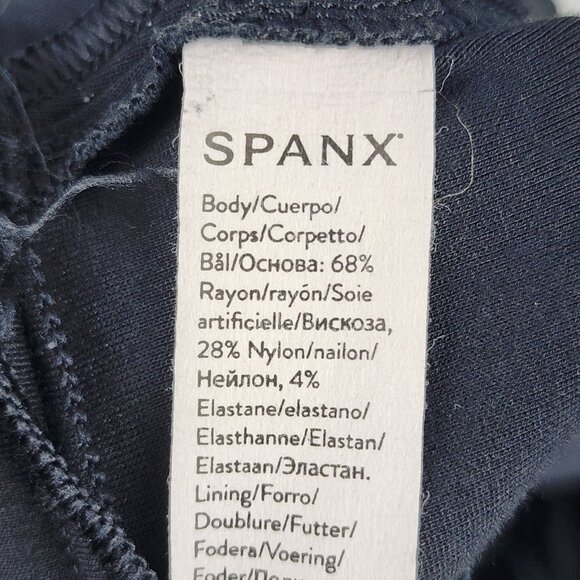 Spanx Pants Womens 1X Black Perfect Pants Ponte Slim Straight Pants (34x30) - Picture 10 of 11